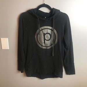 PURE BARRE Silver & Black Hoodie